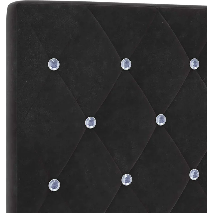 vidaXL LED-Speicherbett mit Matratze Schwarz 180 x 200 cm Samt 3459206 – Bild 11