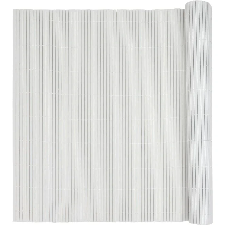 vidaXL Gartenzaun Doppelseitig Weiß 1,8x3 m PVC 42002618 – Bild 5