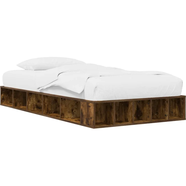 vidaXL Bettgestell mit Stauraum Geräucherte Eiche 80 x 200 cm 3429551 – Bild 2
