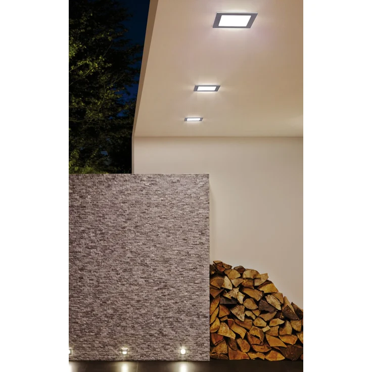 Paulmann Premium Einbauleuchten Set Panel IP44 eckig LED 1x11W 2700K 230V Alu gebürstet/Sat Alu/Kunststoff5516 – Bild 4