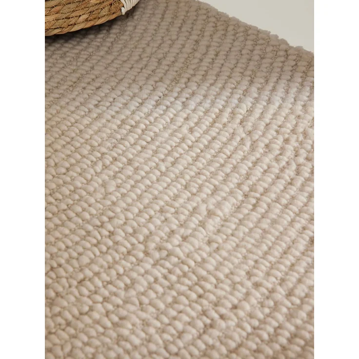 HANSE Home Wollteppich Calmio, auch als Läufer und in rund, rechteckig, Höhe: 18 mm, Handgetuftet, Wolle, Natur, Wohnzimmer, Schlafzimmer, Skandi, Hygge – Bild 8
