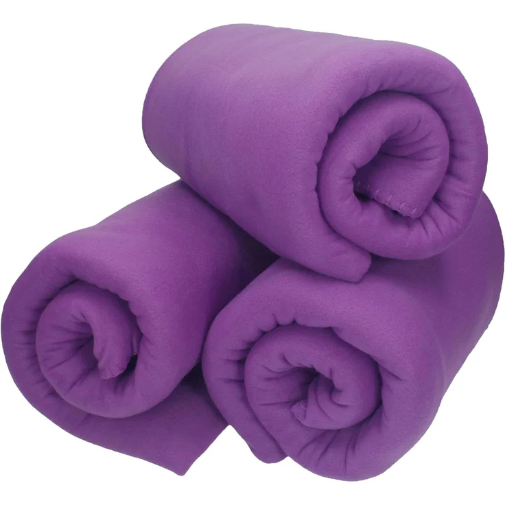 Wohndecke 3 Stück Fleecedecke Kuscheldecke Sofadecke Größe 130x170 cm, Betz, Qualität 180 g/m²