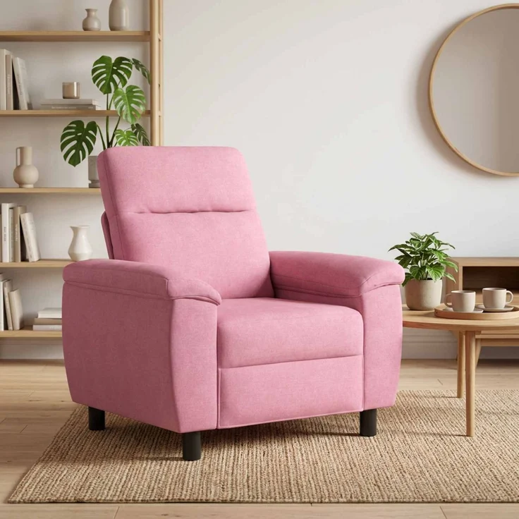 vidaXL Sofa Rosa 95 x 90 x 95 cm Stoff 42040907 – Bild 1