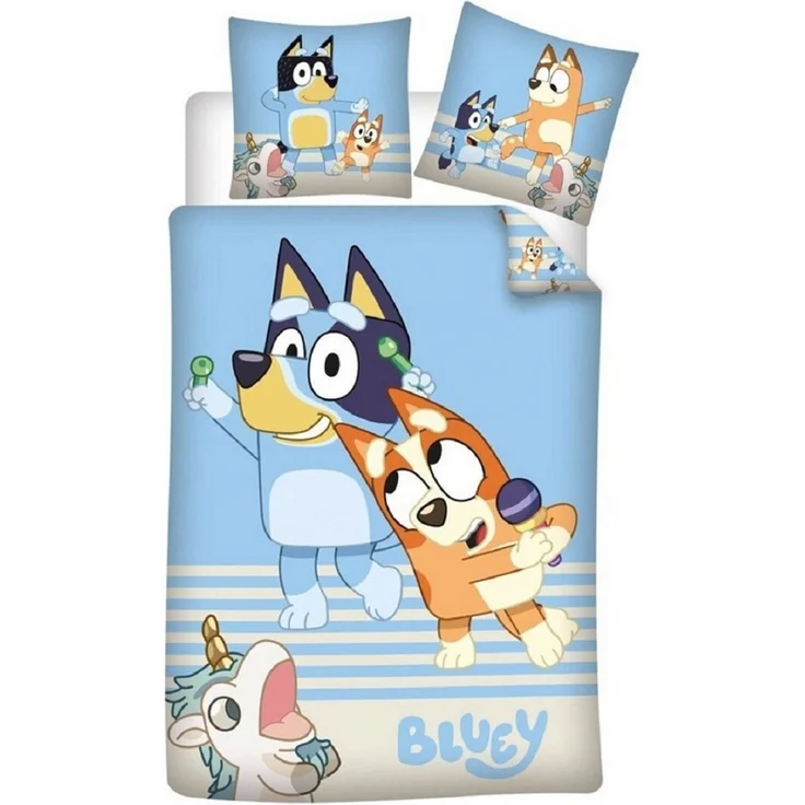 Bluey Bettwäsche-Set – 1x Deckenbezug 140 x 200 cm & 1x Kissenbezug 65 x 65 cm für Kinder – Bild 4
