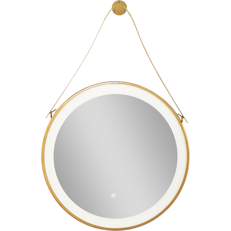 Sanotechnik Spiegel mit indirekter Beleuchtung Hanger, gold, 60x60 cm