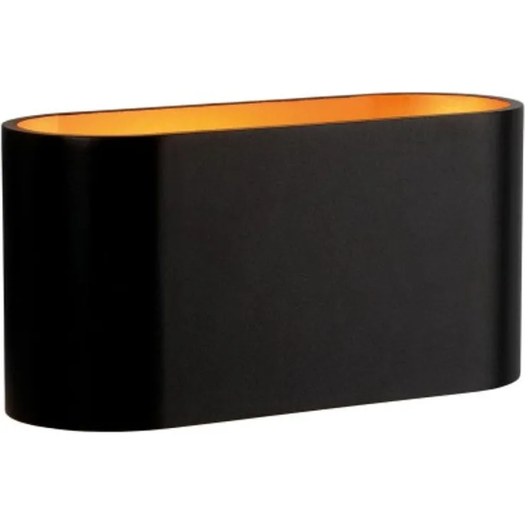 Wandleuchte Innen schwarz-golden SQUALLA G9 IP20 Aluminium