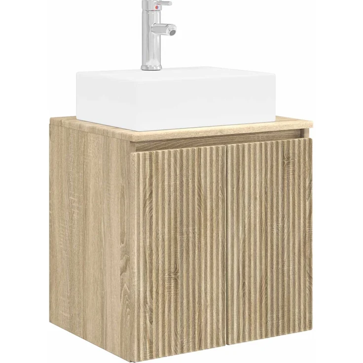 vidaXL Badezimmerschrank-Set 3 stk. Sonoma-Eiche 129 x 41 x 79,5 cm 3405649 – Bild 5