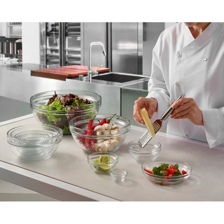 van Well Schale Chefs, 6 Stück, Glas, (Set, 6-tlg), stapelbar, spülmaschinen- und mikrowellengeeignet – Bild 2