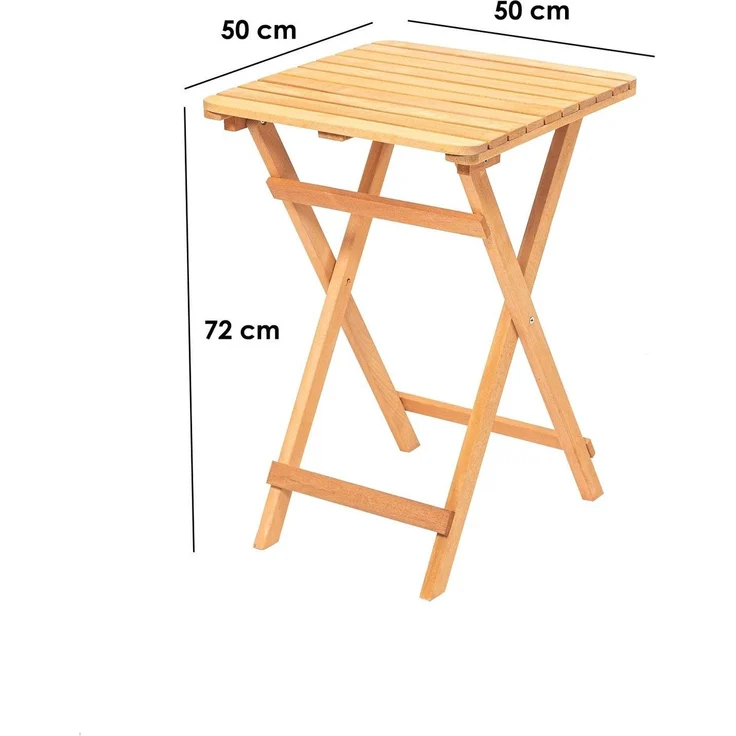 Skye Decor 'My021' Gartentisch, Braun, 60 x 72 x 60 cm – Bild 4