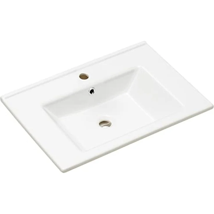 Pelipal Badmöbel-Set Quickset 313, Sanremo Eiche - Keramikwaschtisch, Waschtischunterschrank, Spiegel,Leuchte, Unterschrank – Bild 3