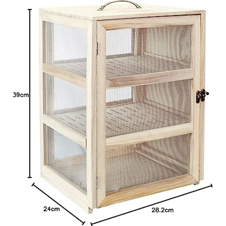 Cook Concept KA4717 Vorratsschrank, für Aufbewahrung, sonstiges Zubehör, Paulownia-Holz, Holz-Stahl, 28,2 x 24 x 39 cm – Bild 15