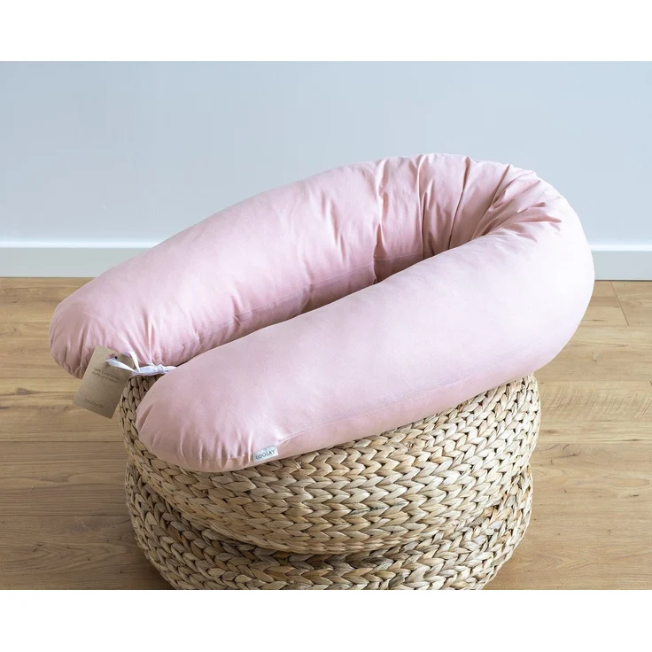 Loolay Seitenschläferkissen Classic BEIGE GRAU WEIß ROSA GELB BLAU Kissen Schwangerschaftskissen, multifunktionales Lagerungskissen M/L oder L/XL für Kinder Frauen und Männer, 170 o. 190 cm Standard Stillkissen inkl. 100% Baumwolle Bezug, LOOLAY® - 100... – Bild 3