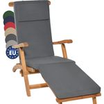 Beautissu 'LoftLux DC' Auflage, Polyester graphitgrau, 175 x 45 x 5 cm