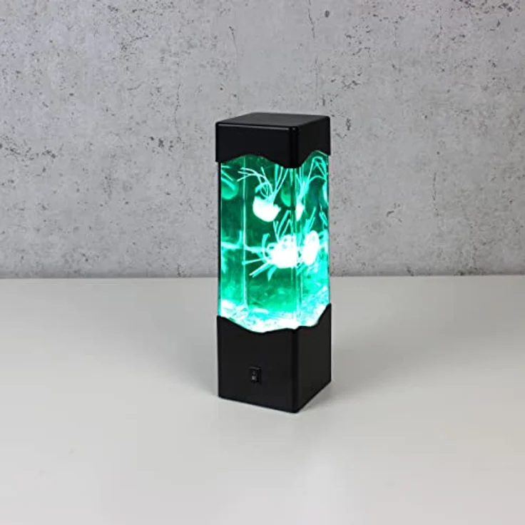 SATISFIRE LED Dekolicht Jellyfish Lampe Aquarium 3 schwebende Quallen Farbwechsel USB RGB, LED Classic, RGB (rot, grün, blau) – Bild 9