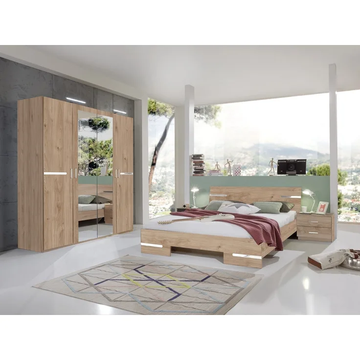 Wimex Schlafzimmer-Set in ARTISAN EICHE NACHBILDUNG - 254x81x210cm (BxHxT)