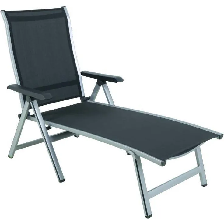2er Set Kedline Gartenliege silberfarben