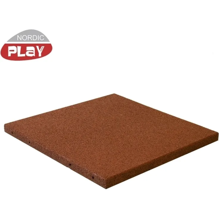 Gummifliese 50 x 50 x 3 cm rot NORDIC PLAY Active (810-167)
