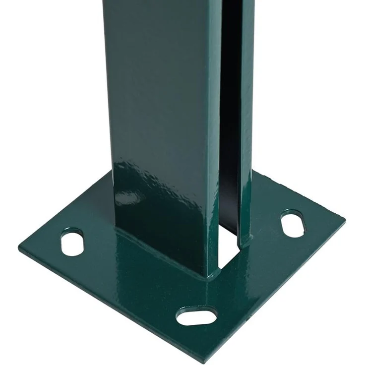 Pfostenträger Aufschraubhülse 40x60 mm Doppelstabmatten Zaun Pfosten Grün – Bild 4