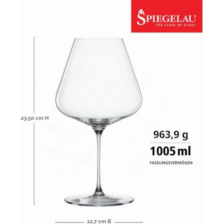 SPIEGELAU Weinglas Spiegelau Difinition Burgunderglas 960ml 6 er Set, Glas – Bild 3