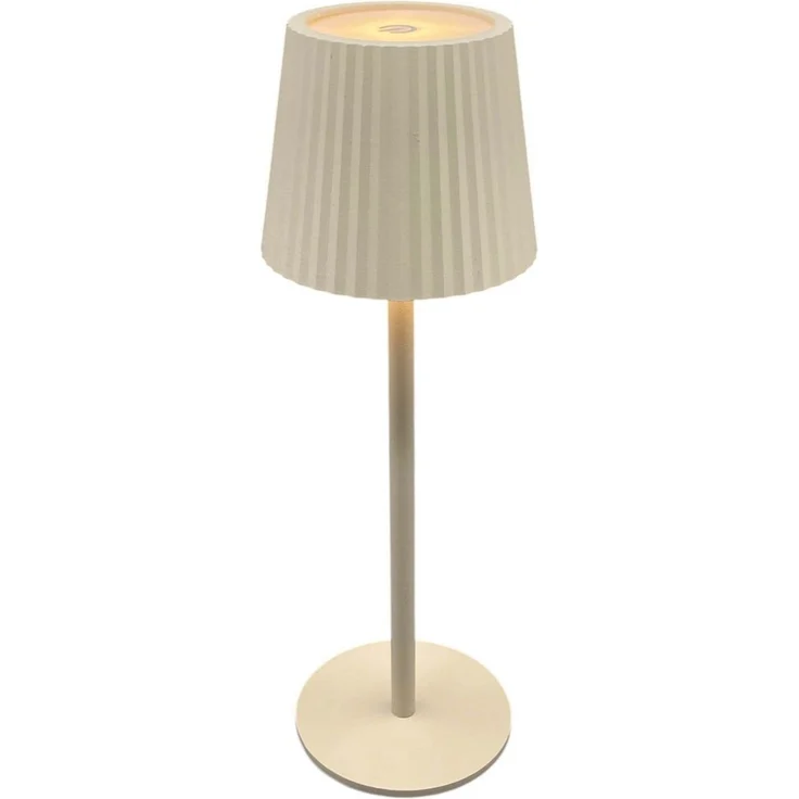 Coen Bakker Deco BV LED Tischleuchte Portable Light, LED, warmweiß, kaltweiß, neutralweiß, aufladbar außen sand USB touch geriffelt 9x27,5cm – Bild 2