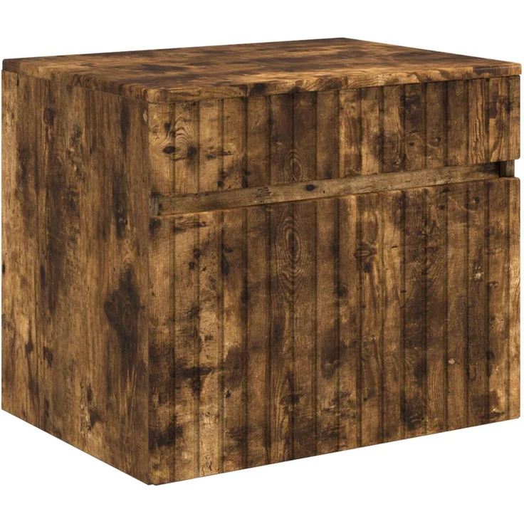 vidaXL Badezimmerschrank-Set 3 stk. Geräucherte Eiche 3405752 – Bild 5