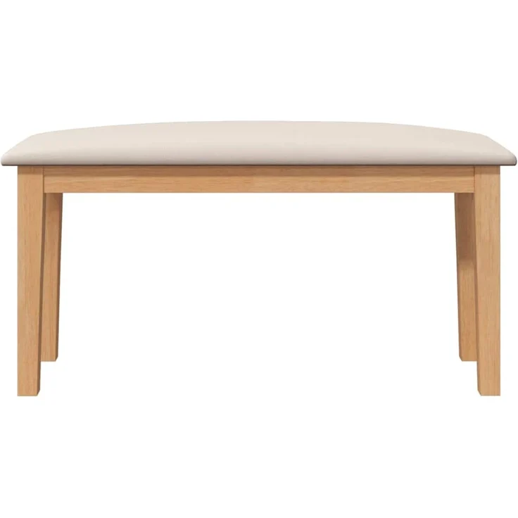 vidaXL Bank 90 cm Massivholz Gummibaum 4102594 – Bild 4