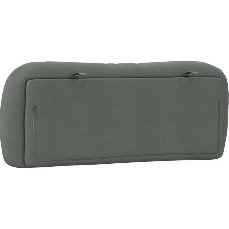 vidaXL Kopfteil-Kissen "Hvar" Dunkelgrau 100 cm Stoff Grau – Bild 6