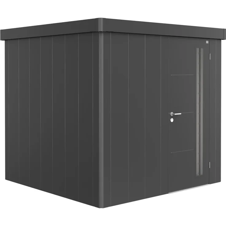 Biohort Gerätehaus Neo, 2B: 236 x 236 x 222 (b x t x h) cm, dunkelgrau-metallic