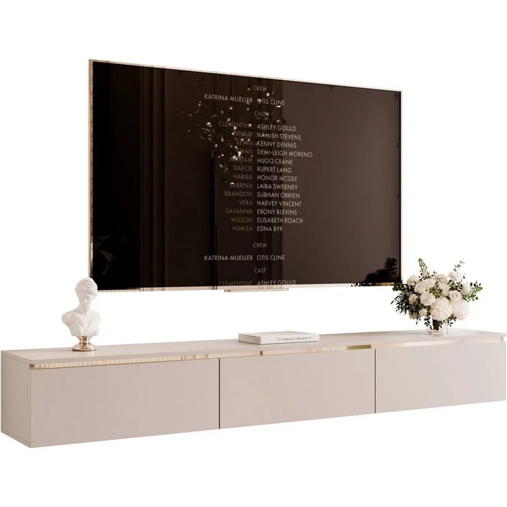 yourhouse24 Lowboard TV SELIA 200 in Kaschmir – Gold-Akzente – Bild 1