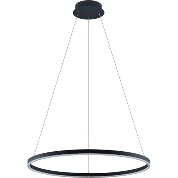 Arcchio Hängeleuchte Albiona, LED, Metall, Schwarz warmweiß IP20, LED 46,8 W gesamt, warmweiß