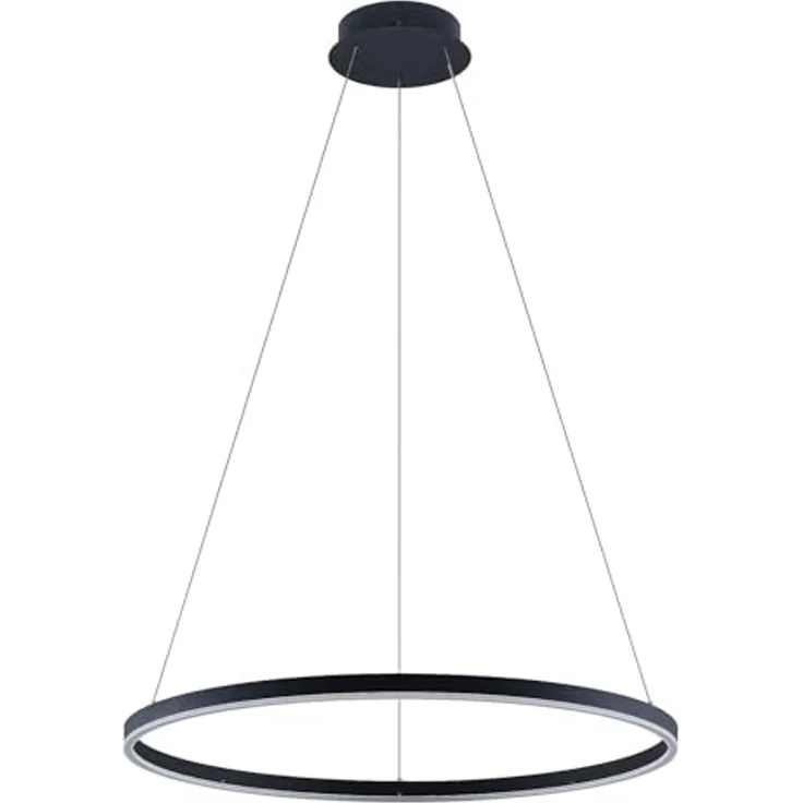 Arcchio Hängeleuchte Albiona, LED, Metall, Schwarz warmweiß IP20, LED 46,8 W gesamt, warmweiß – Bild 1