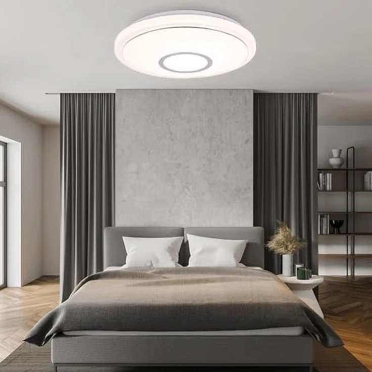 LED Deckenleuchte, Acryl, weiß, CCT Schaltung, D 40 cm – Bild 4