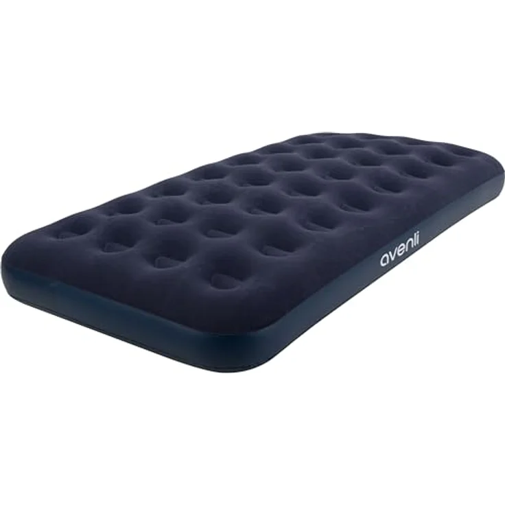 Avenli Luftbett aufblasbar 191 x 99 x 22 cm, (Luftmatratze für 1 Person), Gästebett mit beflockter Oberfläche – Bild 8