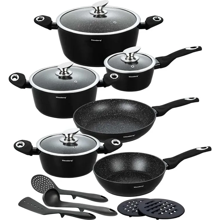 Klausberg Klausberg Granittöpfe 15 Elemente Marmo KB7322