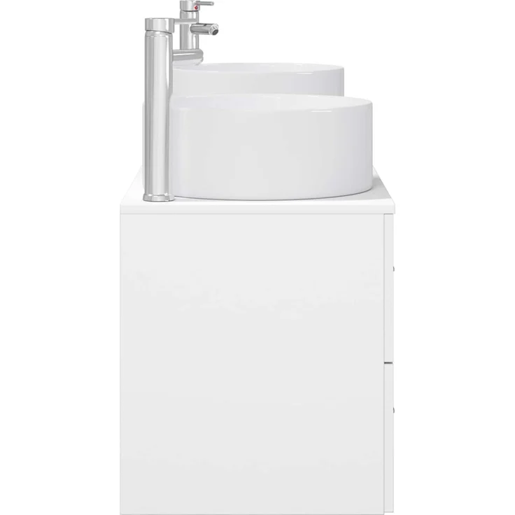 vidaXL Badezimmerschrank-Set 3 stk. Weiß 161,5 x 44,5 x 80 cm 3405939 – Bild 6