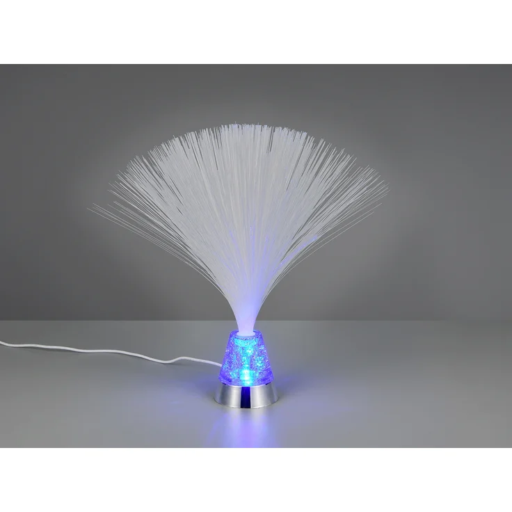 Coole Faserlampe mit RGB Farbwechsel, auch Batteriebetrieb geeignet, Höhe 31,5cm – Bild 7