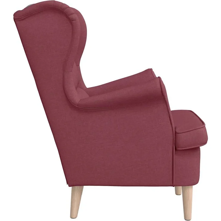 Sessel wohnzimmer, Relaxsessel, Fernsehsessel Weinrot 74x84x100 cm Stoff – Bild 5