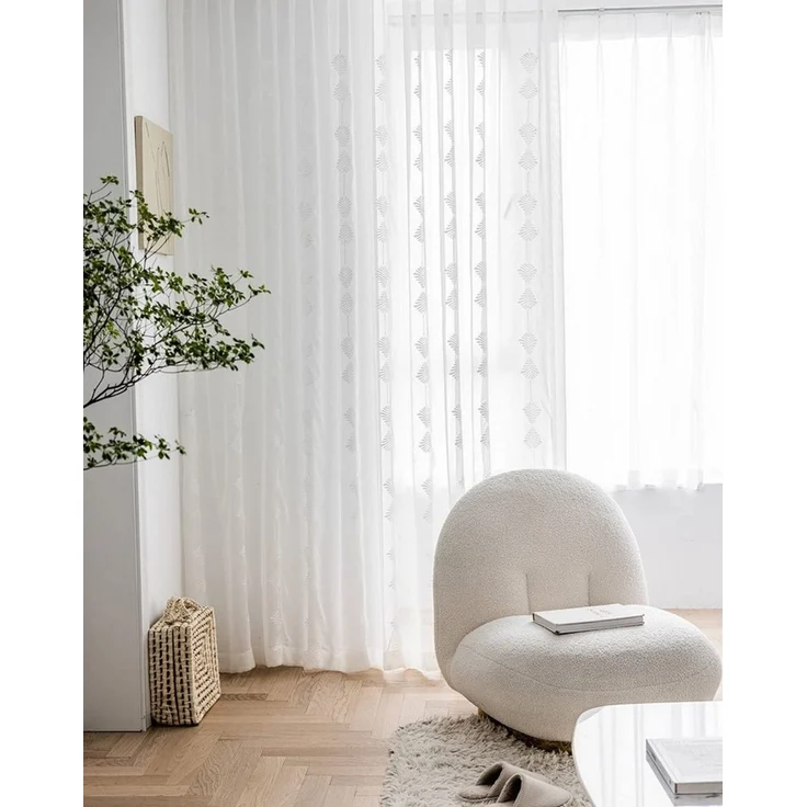 M&W DAS DESIGN Vorhang Wohnzimmer Schlafzimmer​​ Mit ösen 140Bx245H (1er), 2 für Paar – Bild 2