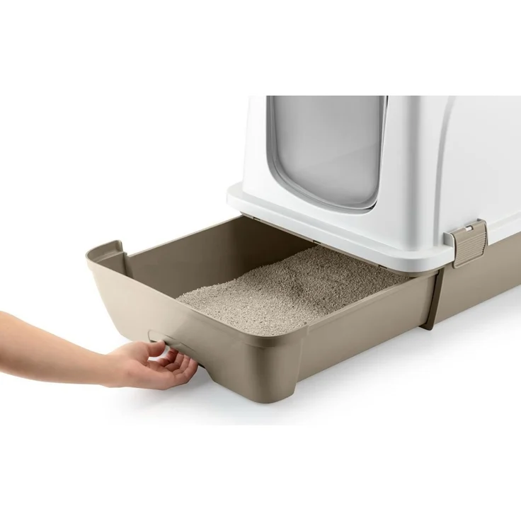 Paws & Whiskers '5115-01' Katzentoilette, Grau, 47 x 39,5 x 55 cm – Bild 5
