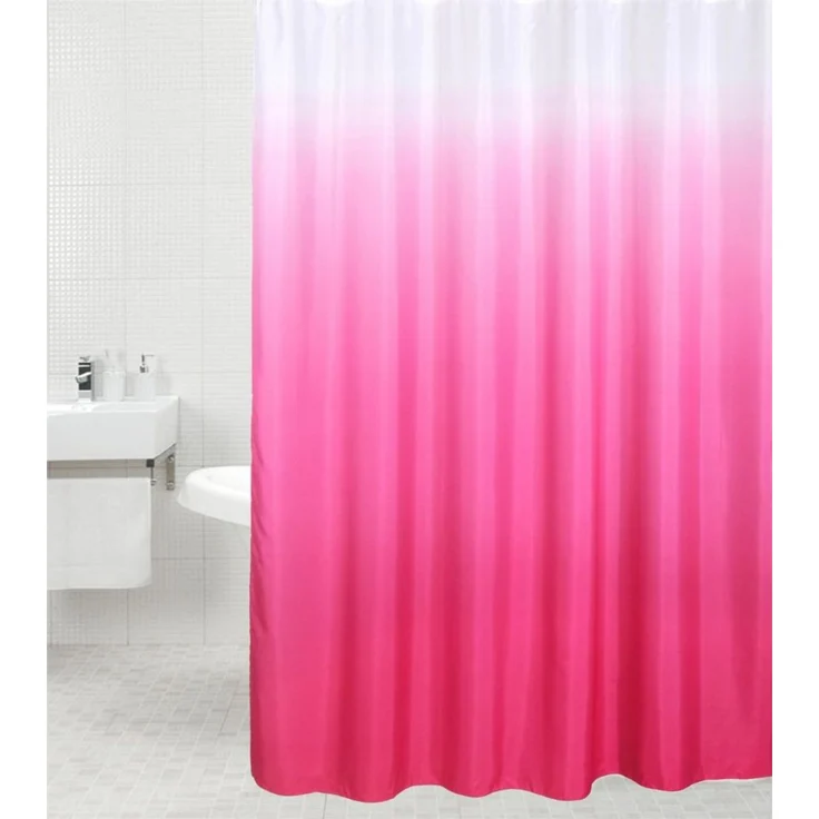 Sanilo Duschvorhang Magic Pink 180x200 cm, 100% wasserdicht, Anti-Schimmel-Effekt, hochwertige Qualität – Bild 1