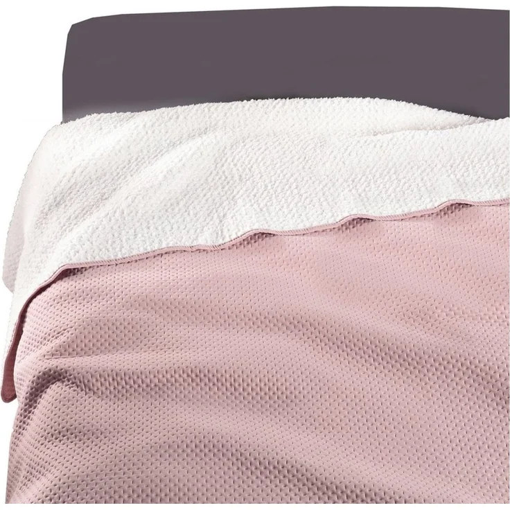 Delindo Lifestyle Bettüberwurf Tagesdecke Soft-Touch, flauschig warme Rückseite – Bild 1