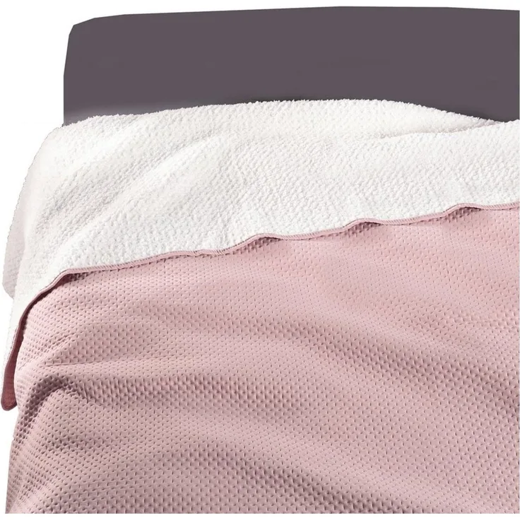 Delindo Lifestyle Bettüberwurf Tagesdecke Soft-Touch, flauschig warme Rückseite