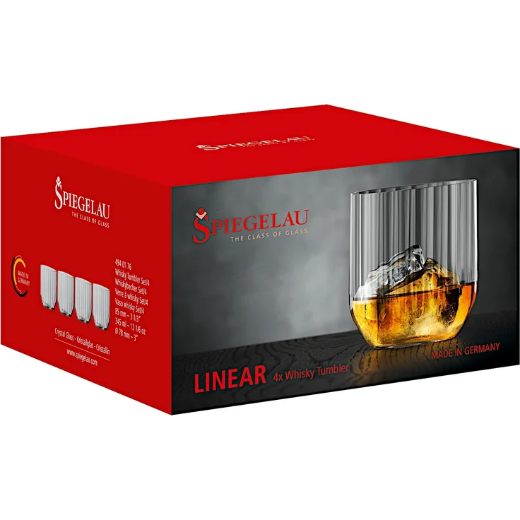 SPIEGELAU 4940176 LINEAR Whisky Tumbler 4er Set – Bild 5