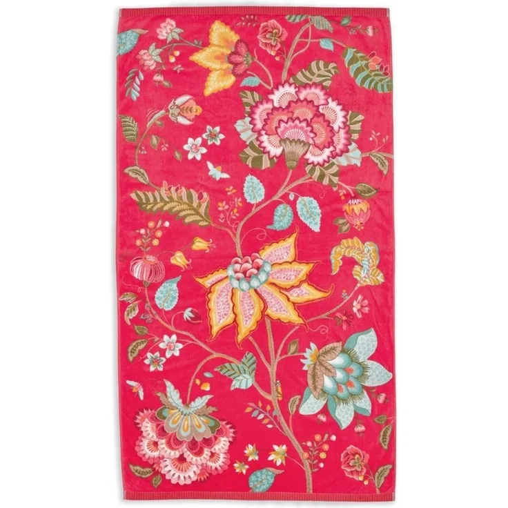 PIP Studio Pip Flowers Badetuch 100x180 Rot