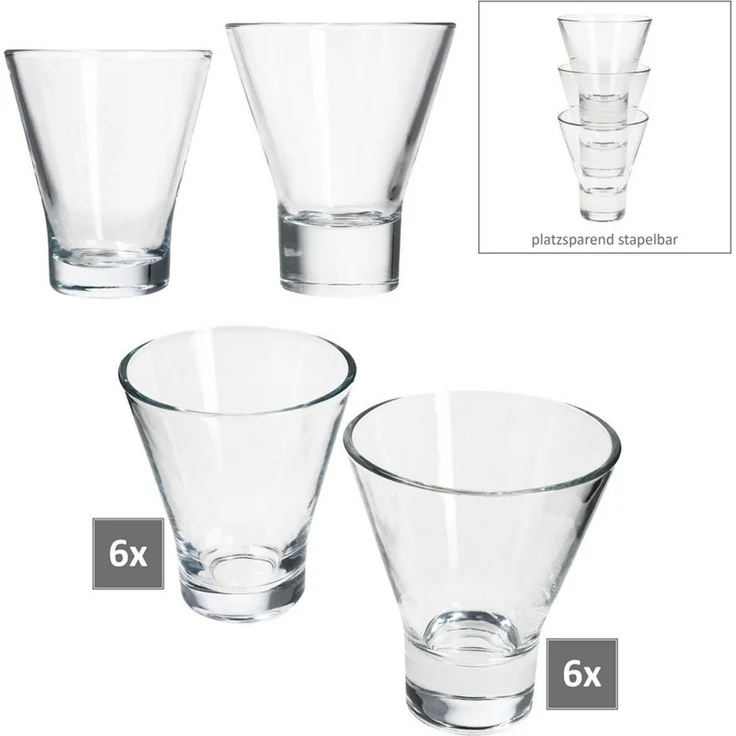 MamboCat Dessertschale MamboCat YPSI 12x Dessertgläser Glas 150ml&170ml Dessert Snacks Shots, Glas – Bild 3