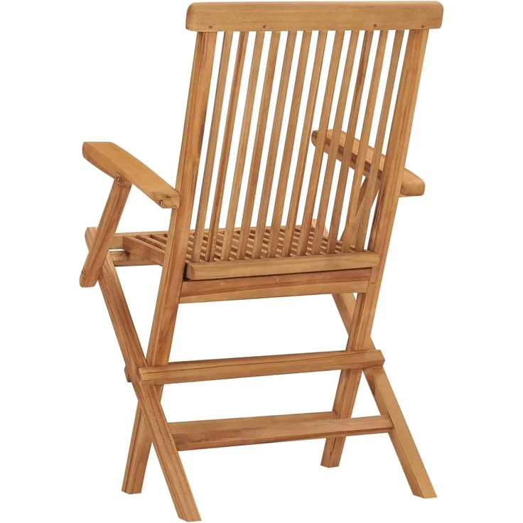 vidaXL Klappbare Gartenstühle 8 Stk. Massivholz Teak 3096595 – Bild 3