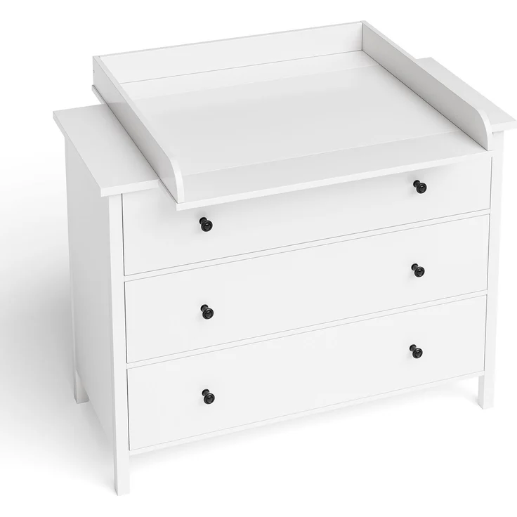 Bellabino 'Oti' Wickelaufsatz für IKEA Kommode Malm, Hemnes, Nordli, weiß, 10 x 74 x 80 cm – Bild 7