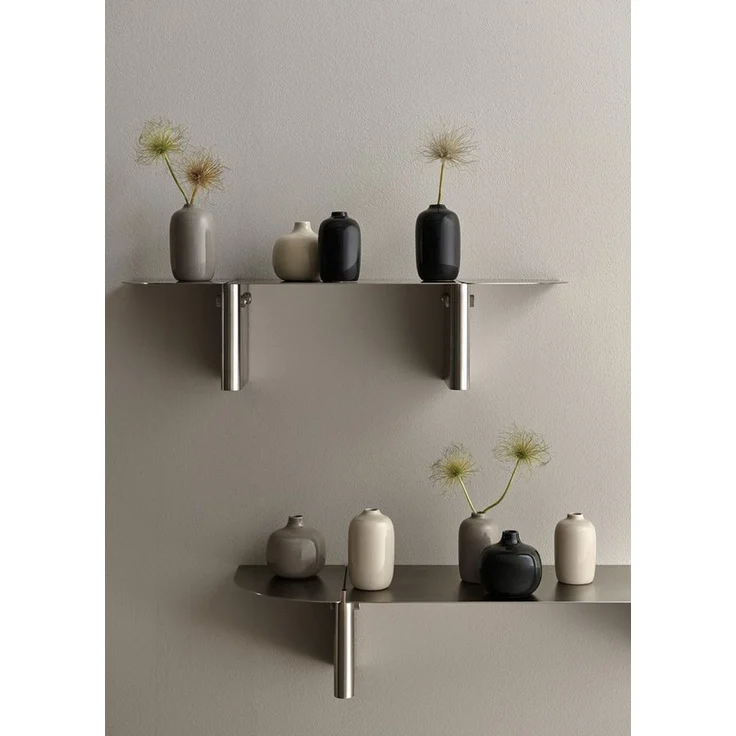 blomus Dekovase 3er Set -CEOLA- Blumenvase, Keramikvase: modernes Design (Set, 3 St, 3x Vase), widerstandsfähiges Keramik, Unikat, natürliches Design – Bild 2