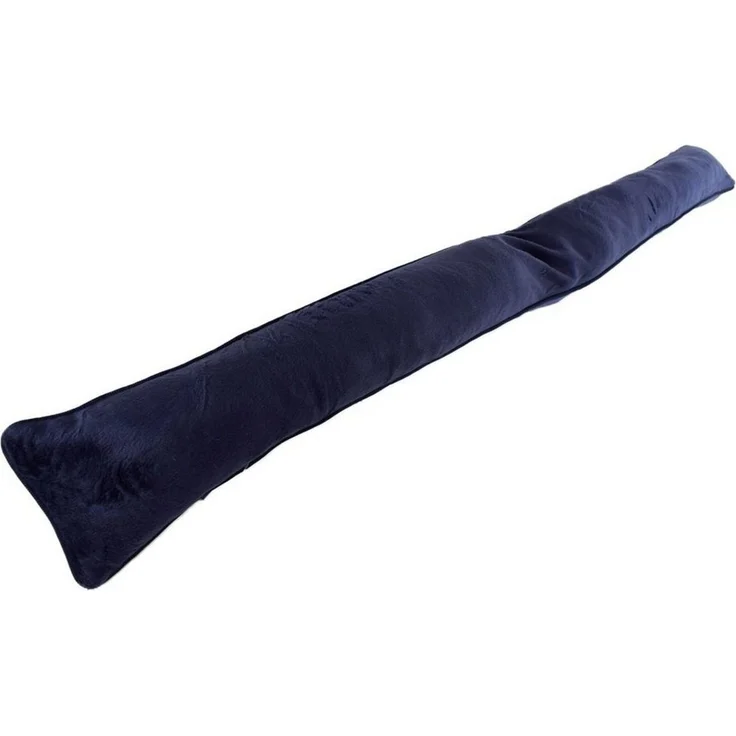 Türwindstopper mit Mikrofaserbezug, Paspelierung und Sandfüllung ca. 87 x 11 cm navy