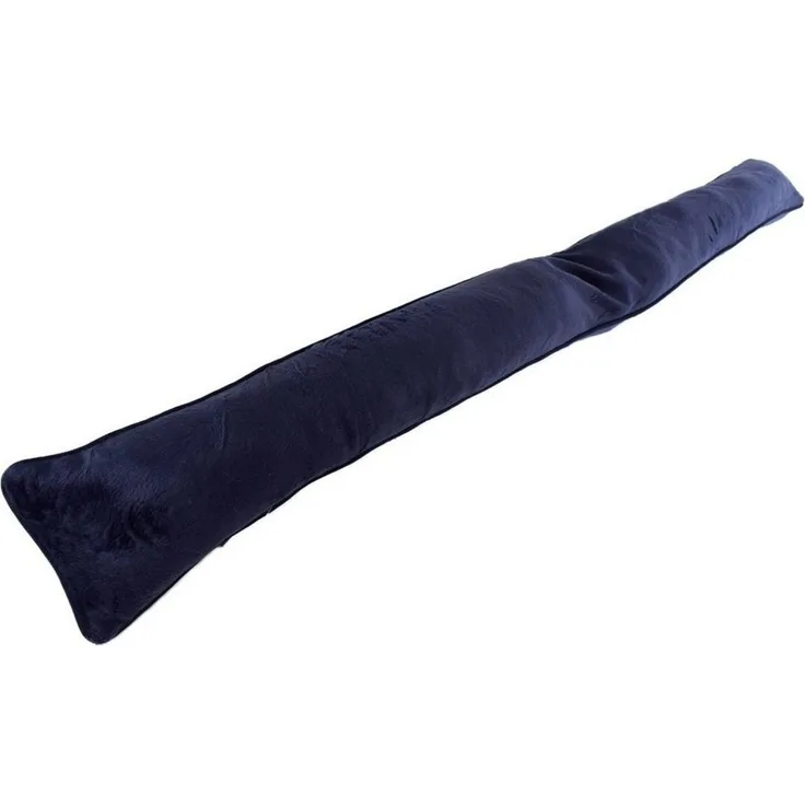 Türwindstopper mit Mikrofaserbezug, Paspelierung und Sandfüllung ca. 87 x 11 cm navy